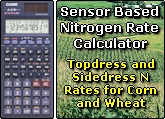 Sensor Based Nitrogen Rate Calculator, Topdress and Sidedress N rates for Corn and Wheat, Nitrogen management